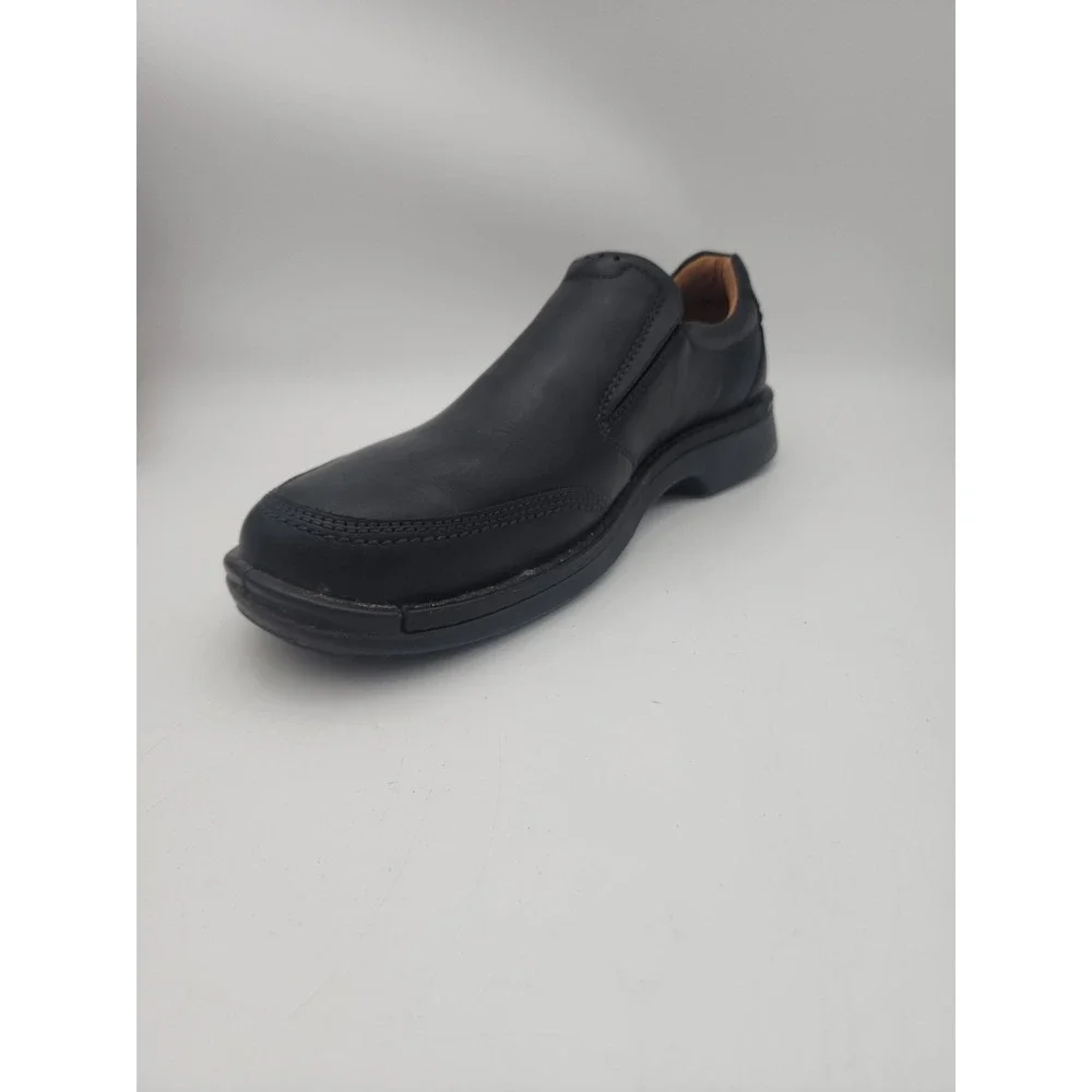 Ecco Fusion II Slip-On Loafers Black Leather Mens  Sz 44